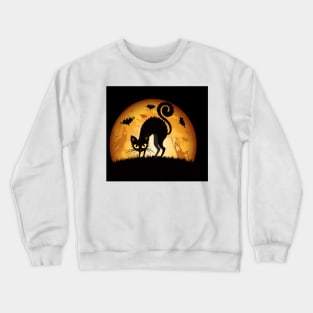 Halloween full moon Crewneck Sweatshirt